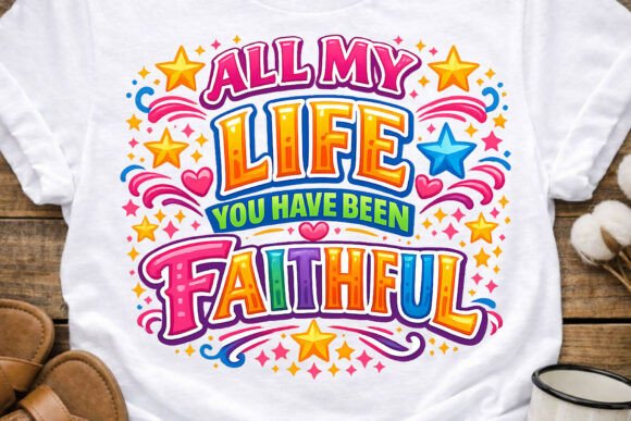 All My Life Faithful Christian PNG T-Shirt Designs