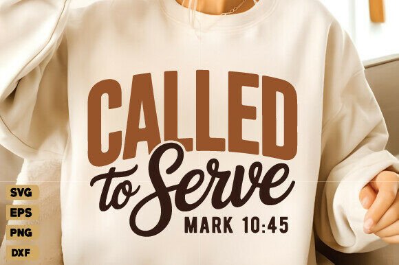 Called to Serve Christian PNG: T-Shirt Designs for Local Branding