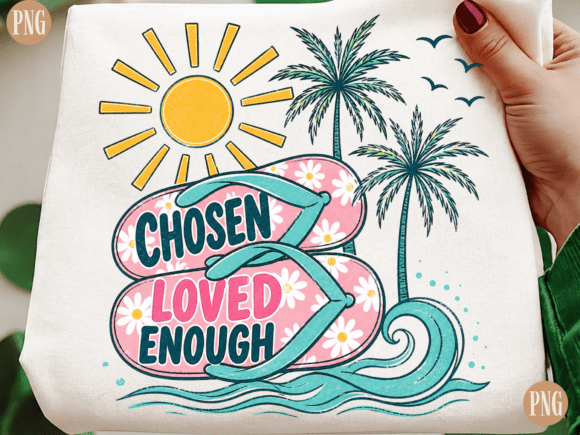 Chosen Loved Enough – Christian Beach T-Shirt Designs