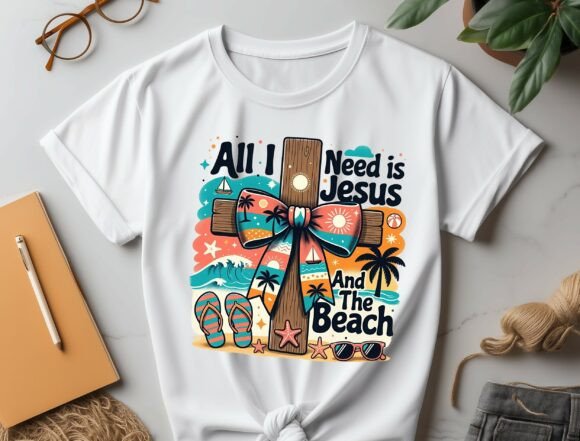 Christian Summer PNG, Coffee PNG, Faith T-Shirt Designs