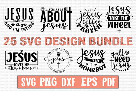 Christian SVG Bundle 02 for T-Shirt Designs