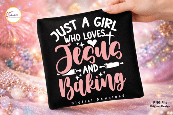 Faith Quote Christian Baking Shirt PNG for T-Shirt Designs