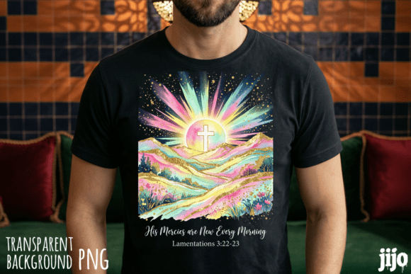 Faith Sunrise Christian Scripture PNG & T-Shirt Designs