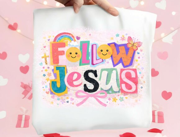 Follow Jesus PNG: T-Shirt Designs for Local Branding