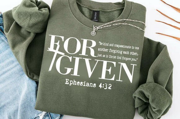 Forgiven Ephesians 4:32 Christian T-Shirt Designs