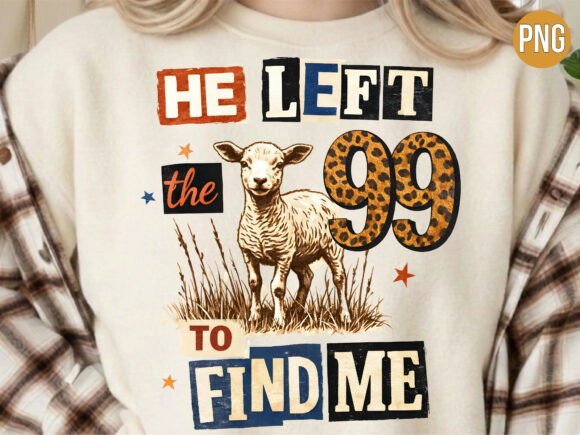 He Left the 99 Christian Lamb T-Shirt Designs