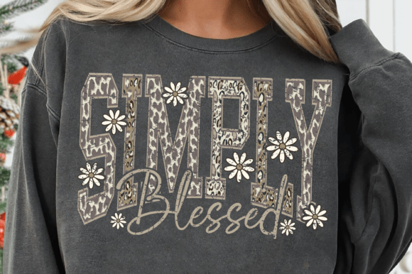 Simply Blessed Camo SVG, Christian SVG